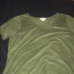 Suede top